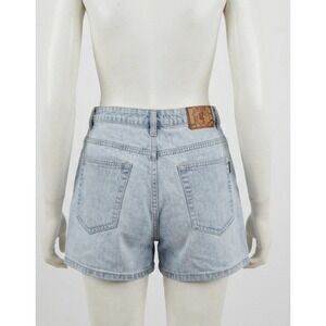 Vintage Route 66 Women's Denim Shorts 14 Light Wash 100% Cotton Classic Mom 90s